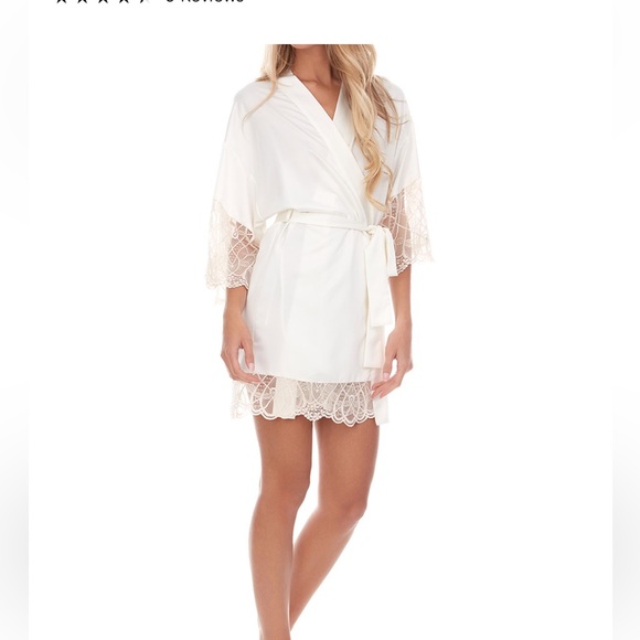 Flora nikrooz gabby satin kimono robe - Picture 3 of 9